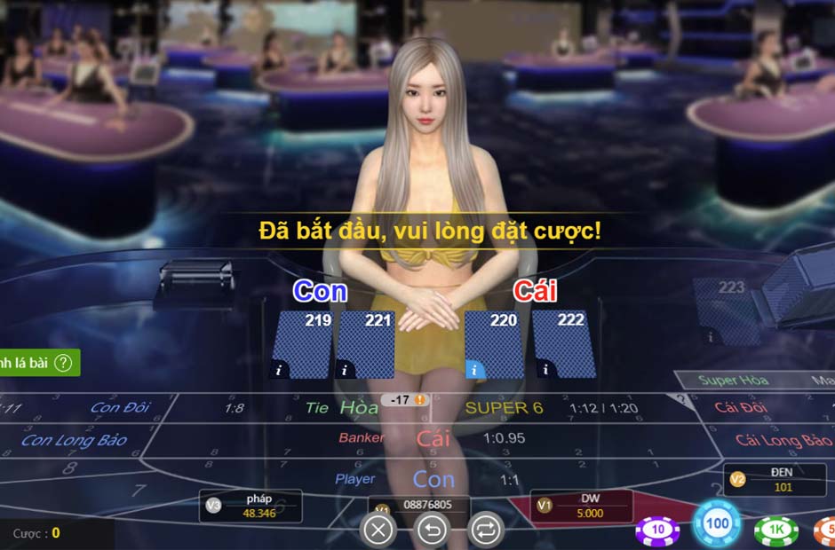 Bàn chơi blockchain baccarat tại nhà cái online