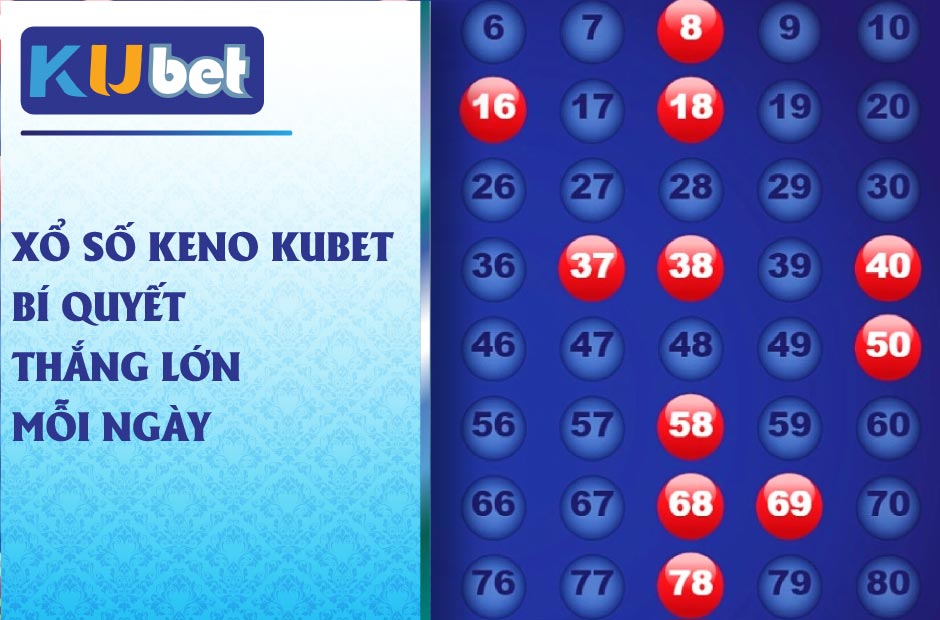Bí quyết chơi xổ số Keno Kubet hiệu quả